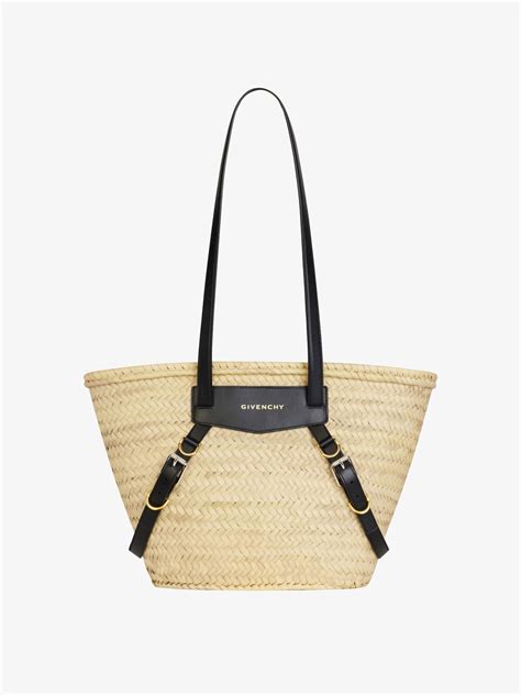 givenchy basket wing|Medium Voyou basket bag in raffia .